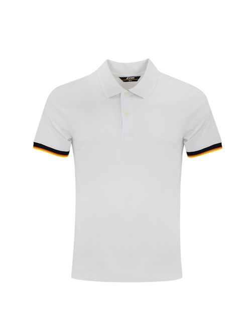 Polo Vincent Piquet in cotone White K-WAY | K 1125BW001